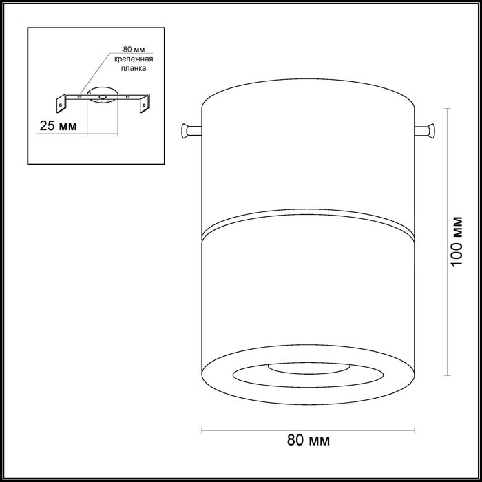 Потолочный светильник Odeon Light Copperium 3586/1C