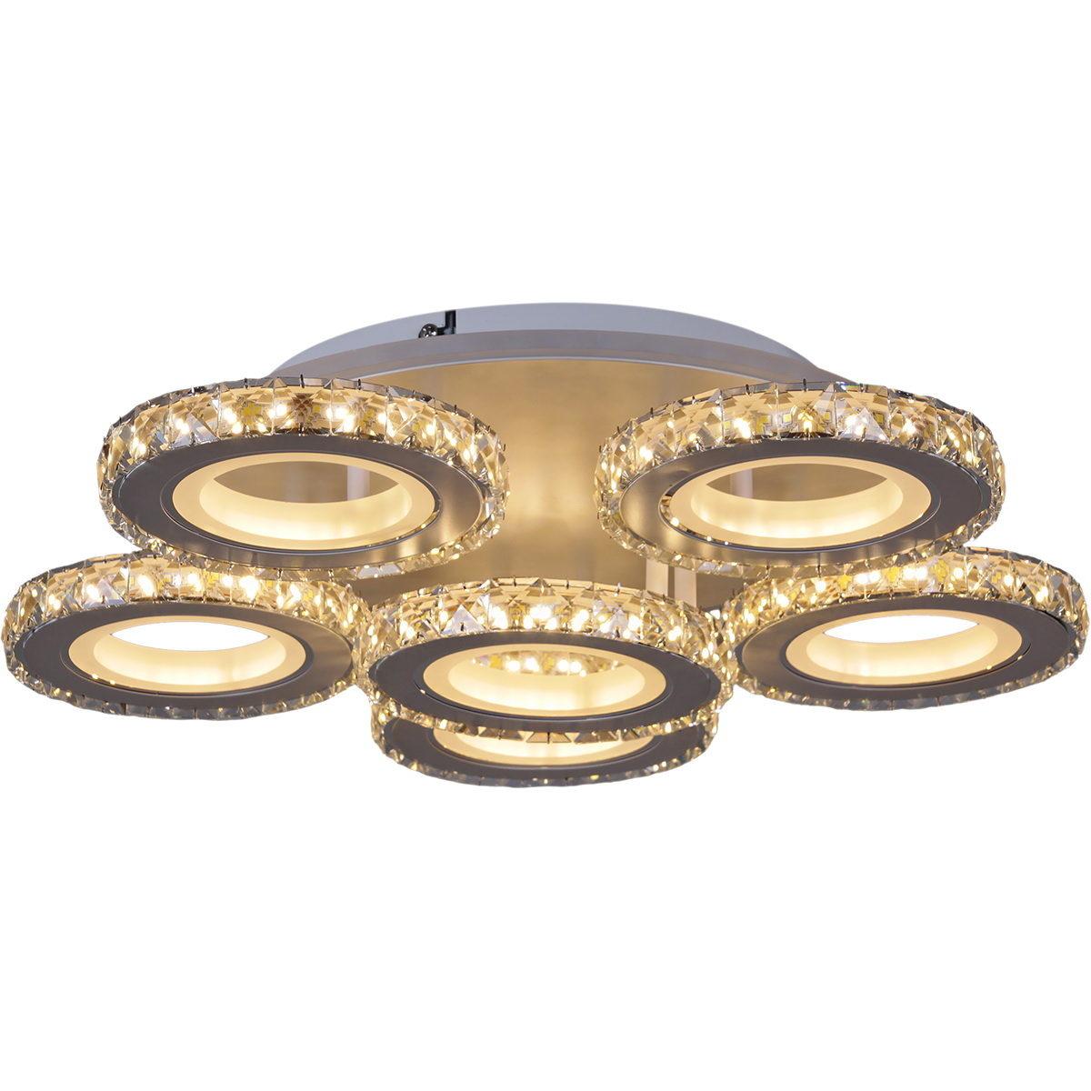 Потолочная люстра Reluce 03900-0.3-5+1A WH+CR (RGB)