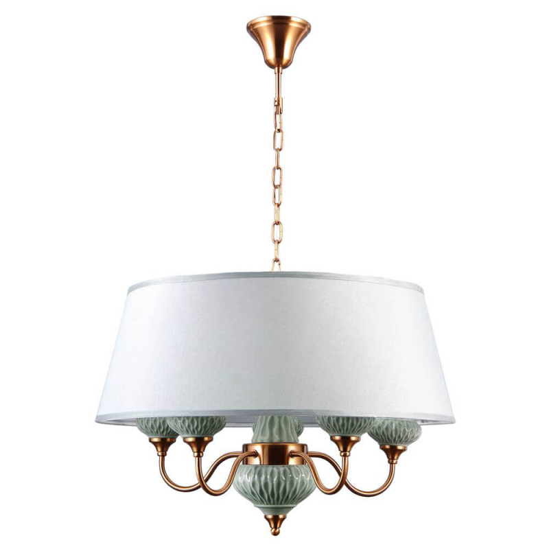 Подвесная люстра Lumien Hall Аста 1022/5P-CBR-GRGN