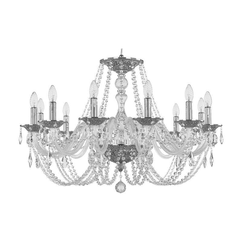 Подвесная люстра Bohemia Ivele Crystal 1601/12/300 Ni