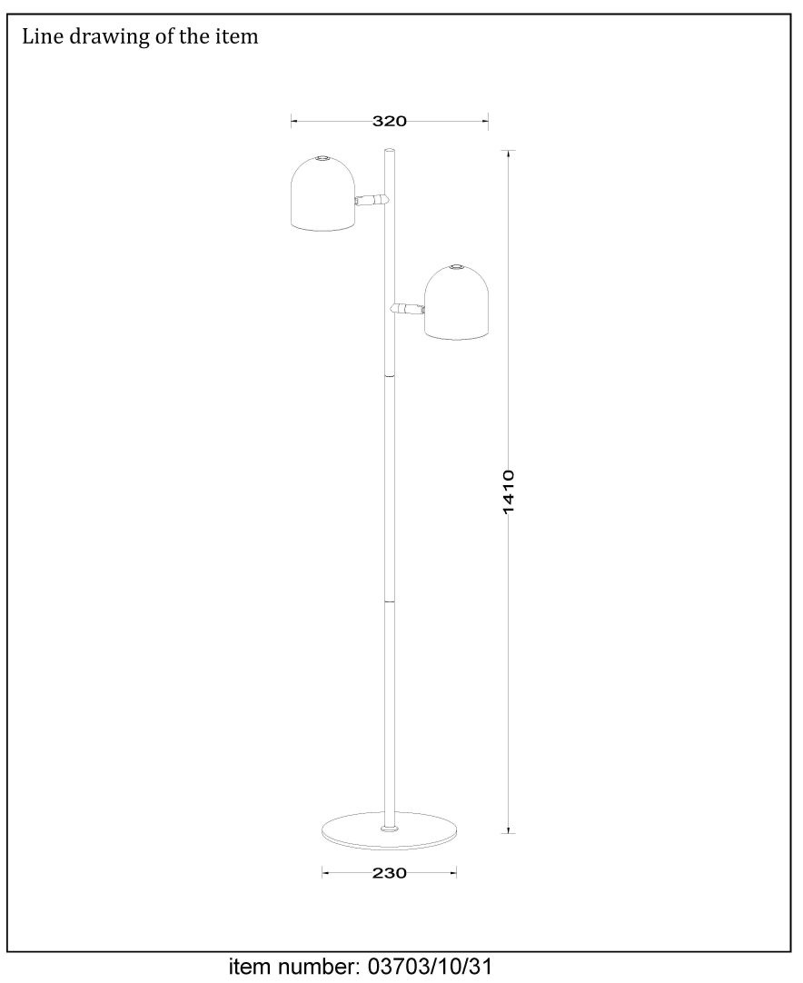 Торшер в современном стиле современный Lucide Skanska 03703/10/31