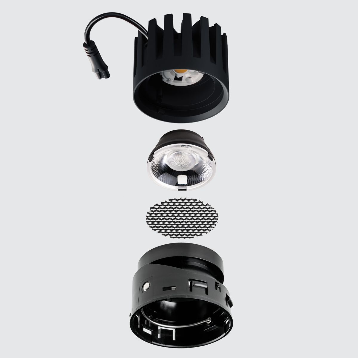 Модуль профессиональный светодиодный диммируемый 7W/12W 3000K в сборе с суппортом с углом наклона до 30° Lightstar Stella Pro 075093