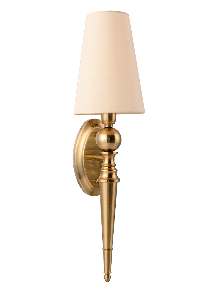 Бра на штанге Crystal Lux PER AP1 BRASS/BEIGE