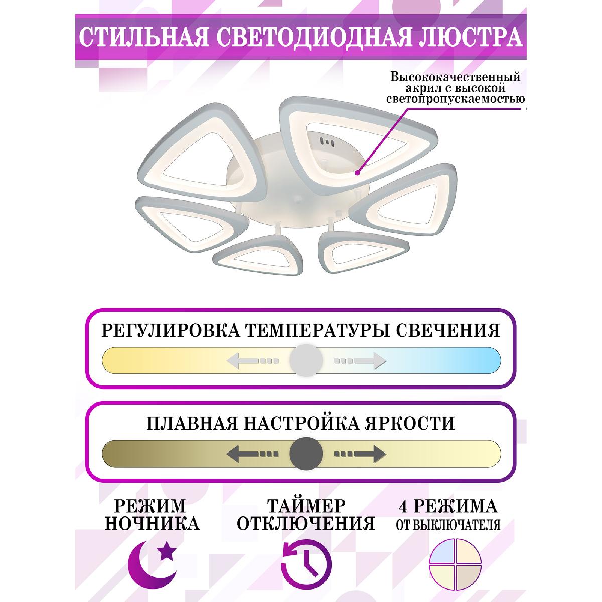 Потолочная люстра Natali Kovaltseva Kirke LED LAMPS 81215