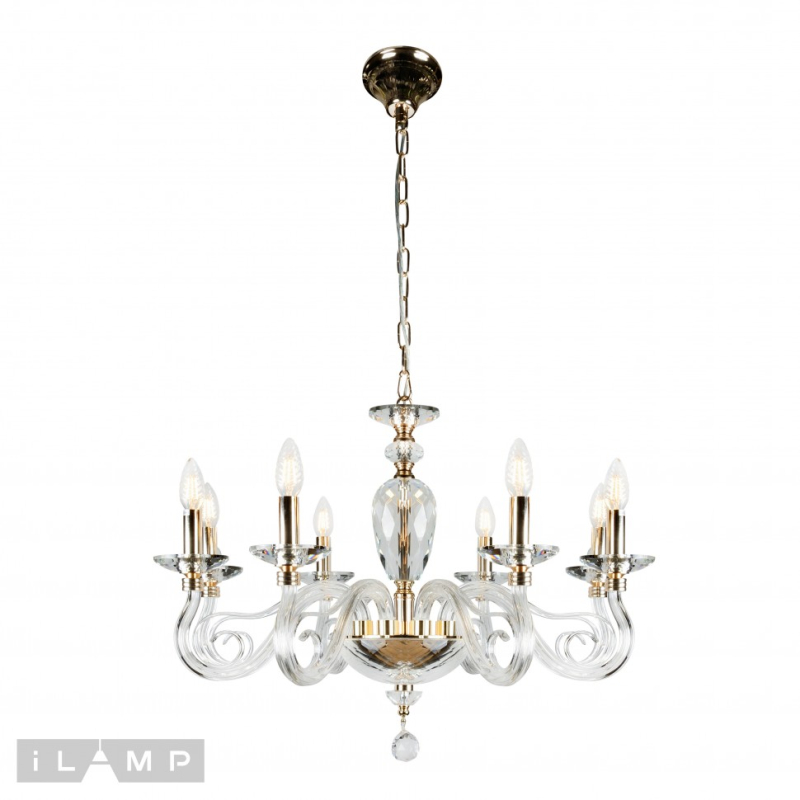 Подвесная люстра iLamp Modo P2328-8 GD