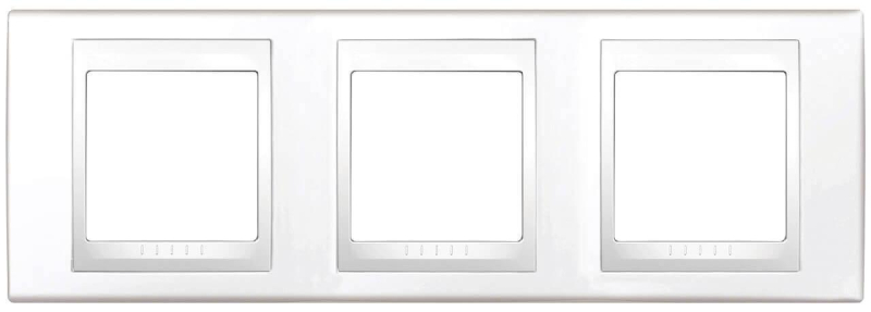 Рамка 3-постовая Schneider Electric Unica Хамелеон MGU6.006.18