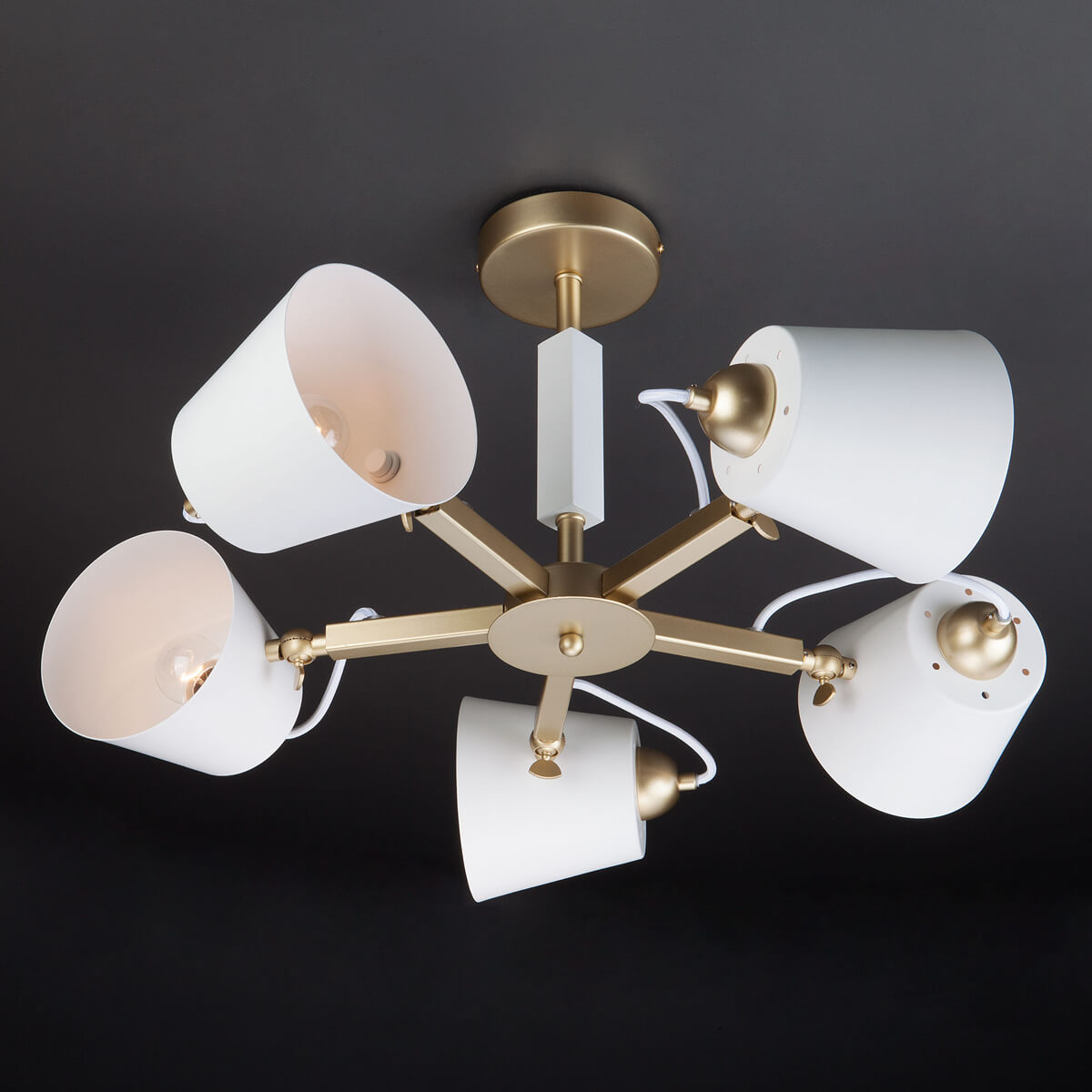 Потолочная люстра Eurosvet Frozen 70083/5 золото