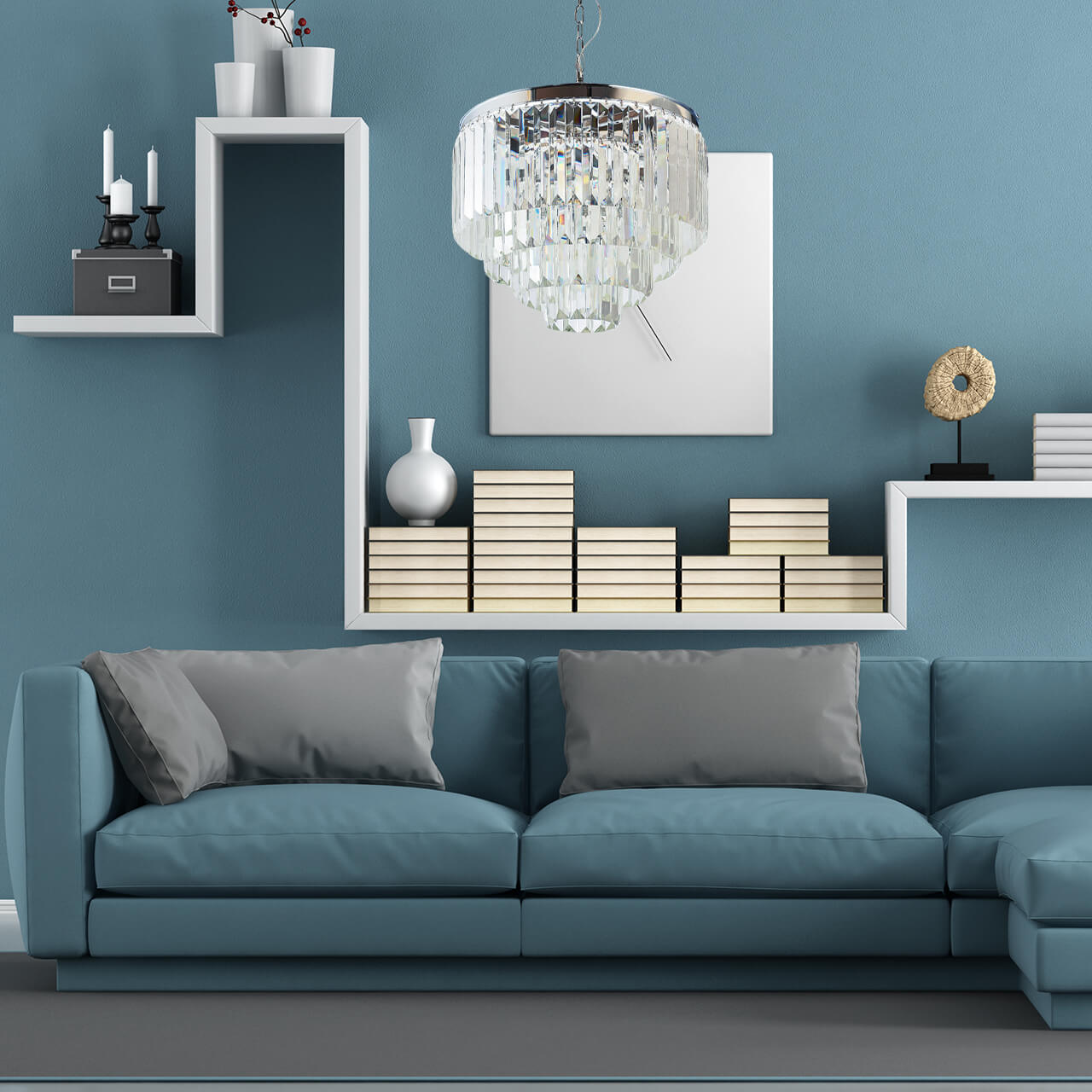 Подвесная люстра Divinare Nova 3001/02 LM-9