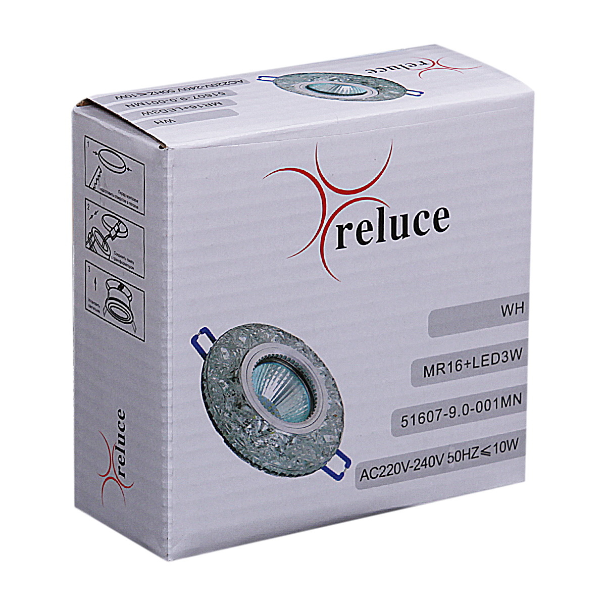 Точечный светильник Reluce 51607-9.0-001MN MR16+LED3W DL WH 4000K