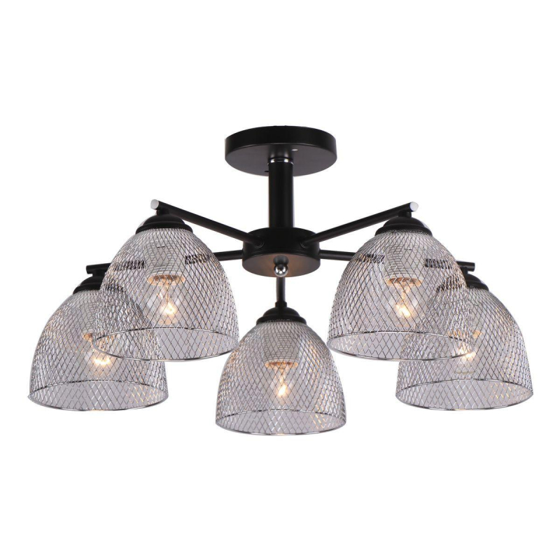 Люстра на штанге IMEX MD.0525-5-S BK