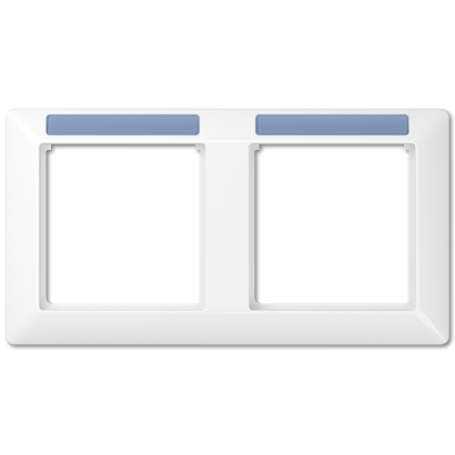 Рамка двухместная с полем для надписи Jung AS5820BFINAWW