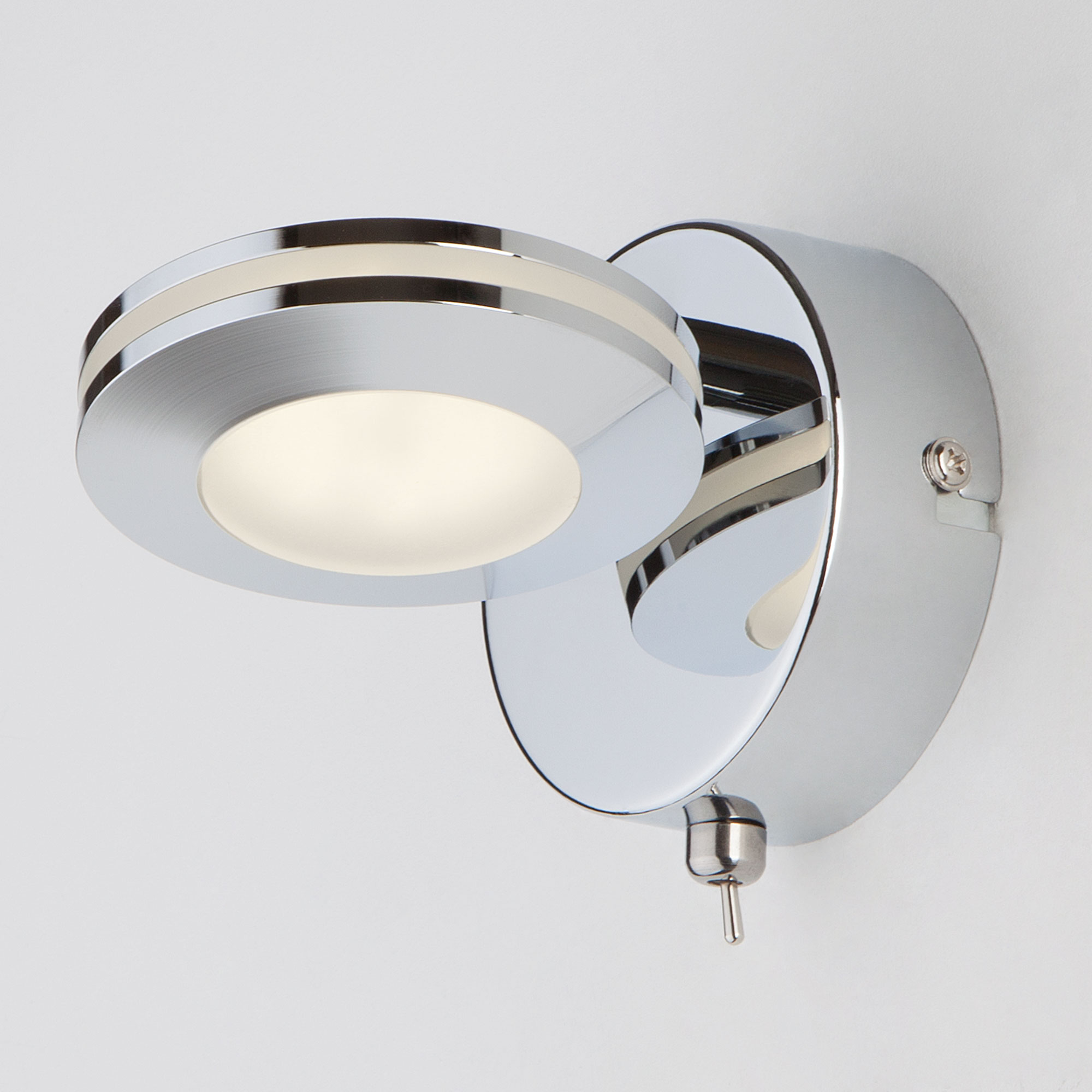 Настенный светодиодный светильник Eurosvet Round 20002/1 хром