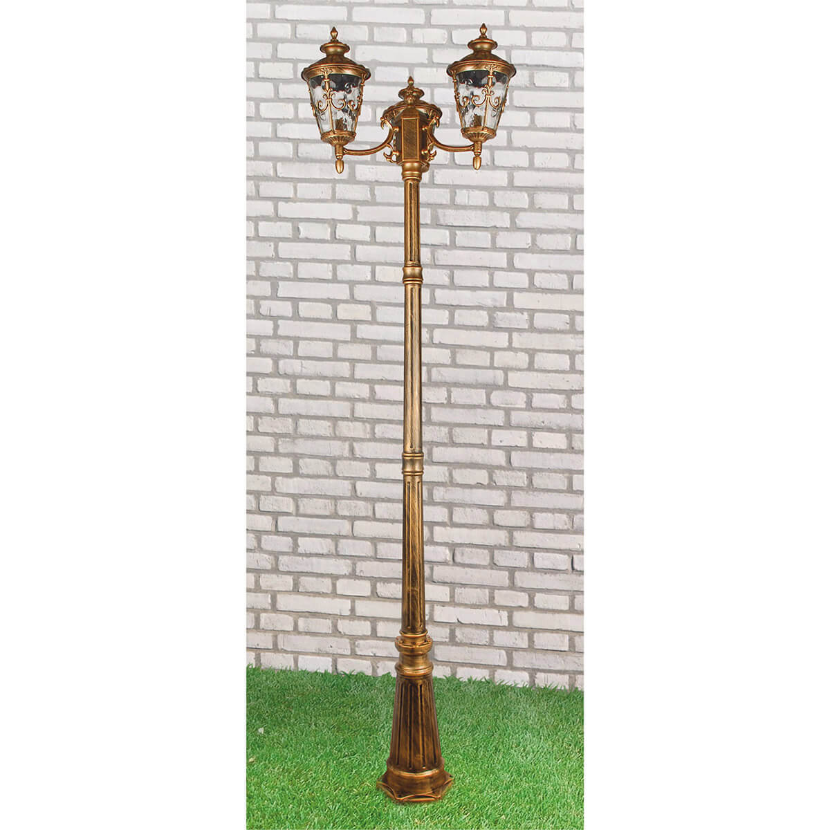 Садово-парковый светильник Elektrostandard Diadema F/3 GLYF-8046F/3 черное золото 4690389056949