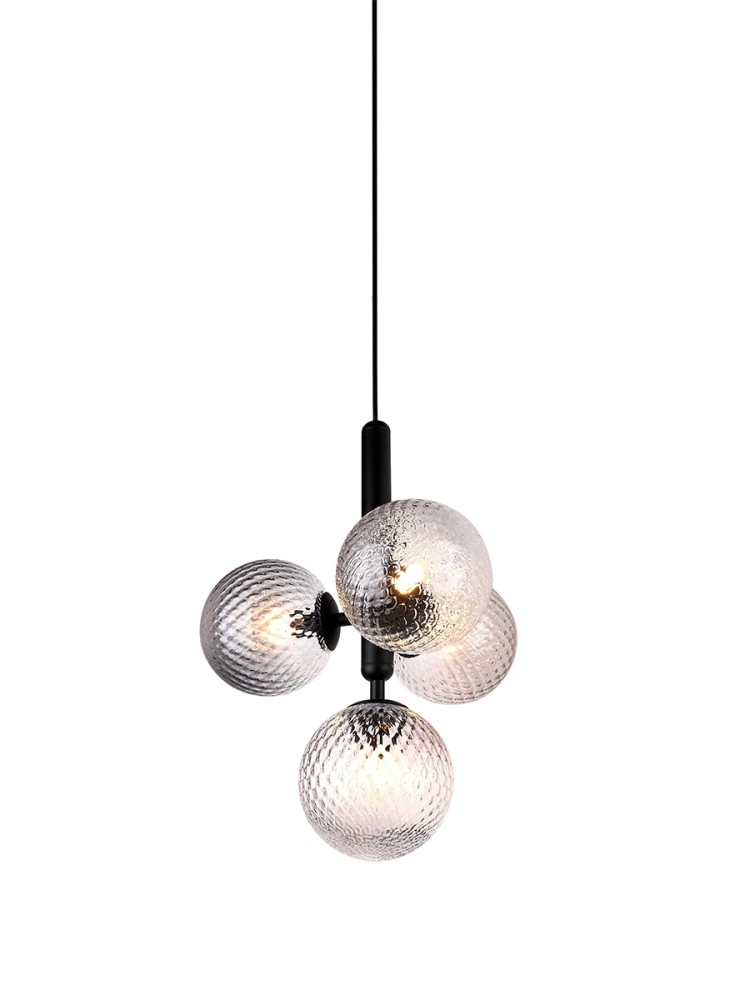 Подвесная люстра Elvan LU-375/4-G9-BkCl