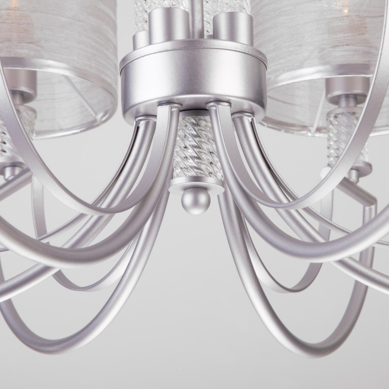 Подвесная люстра Eurosvet 60099/6 серебро