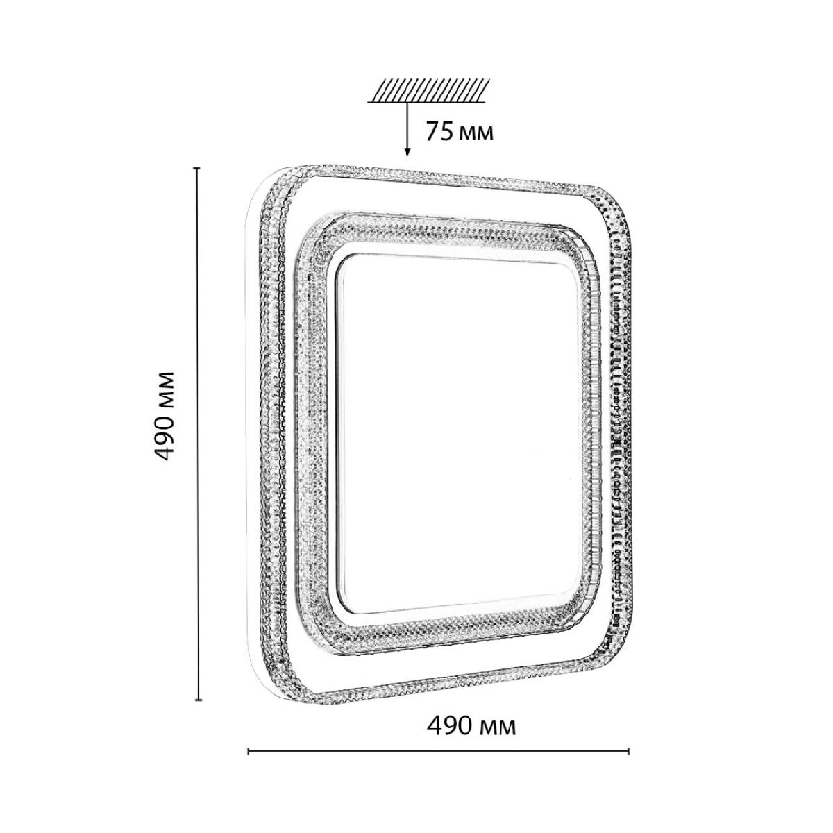 Потолочный светильник Sonex Suzy silver 7685/EL