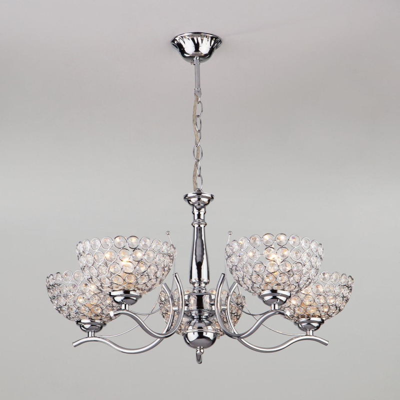 Подвесная люстра Eurosvet Mirage 30119/5 хром