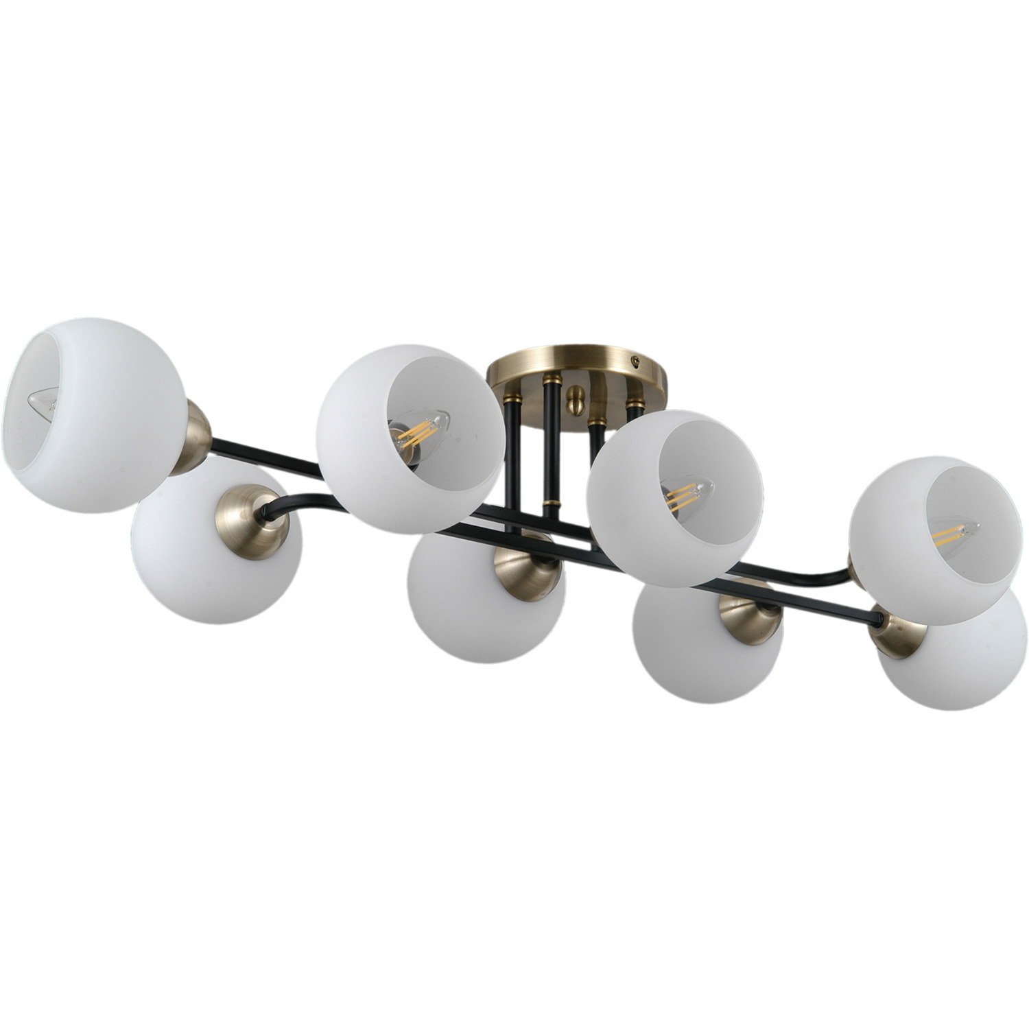 Люстра на штанге Illumico IL0395-8CBSQ-79 BK WT