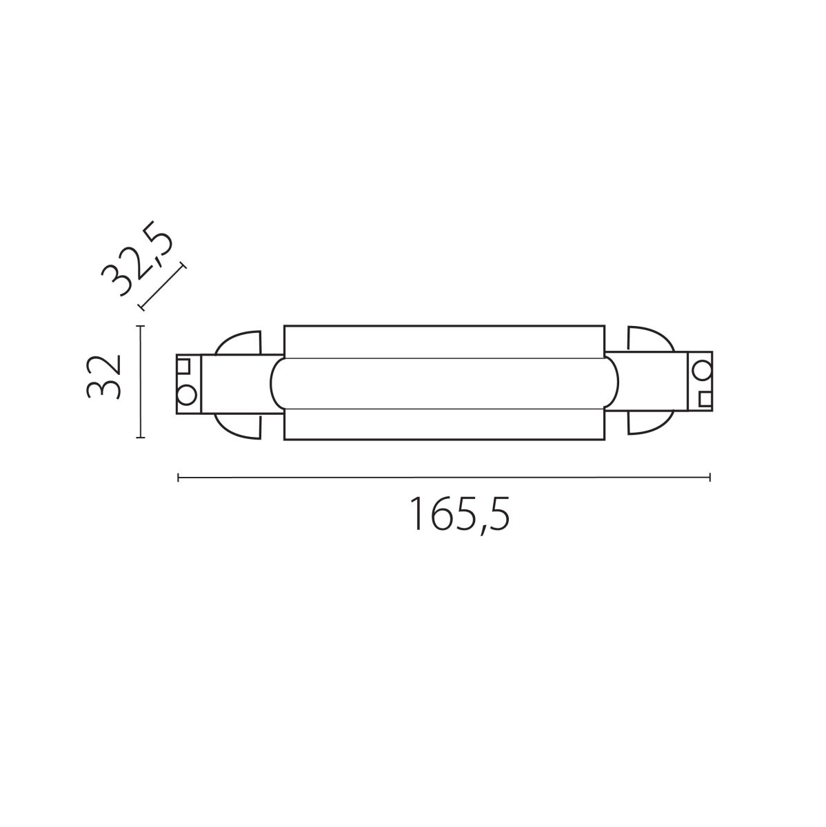 Питание центральное к треку 5040xx-(F)/(R) Lightstar Quattro 504186-FRPS