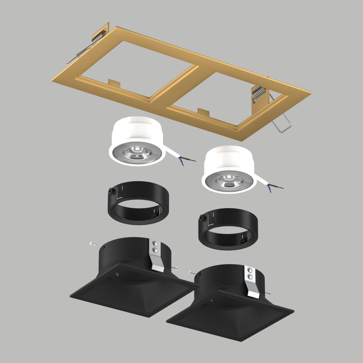 Встраиваемый светильник Lightstar Domino (214523+214507+214507+214007+214007) D5230707BMOD