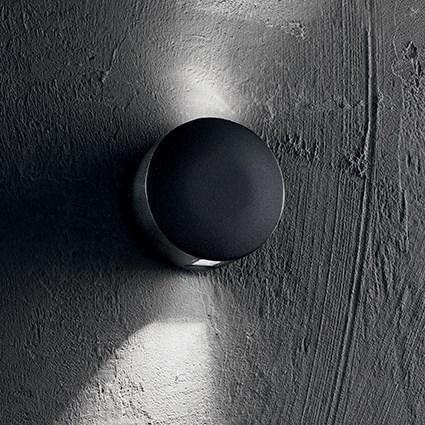 Уличный настенный светильник Ideal Lux Dot Ap2 Nero 140377