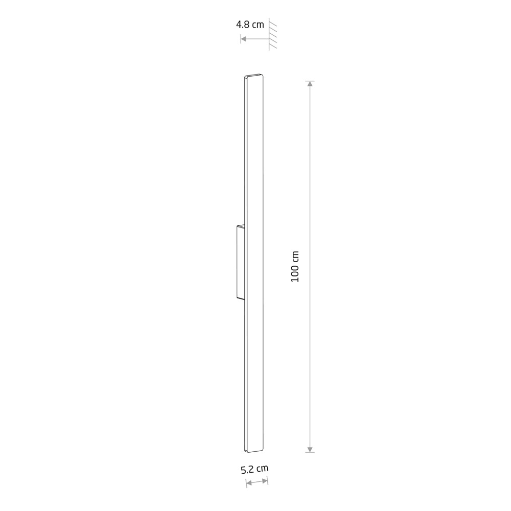 Уличный настенный светильник Nowodvorski Demi Led M 11555