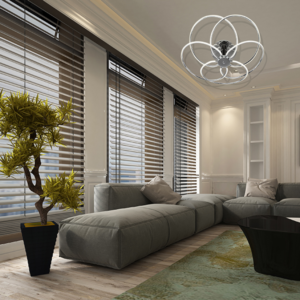 Потолочный светодиодный светильник Eurosvet Infinity 90039/5 хром