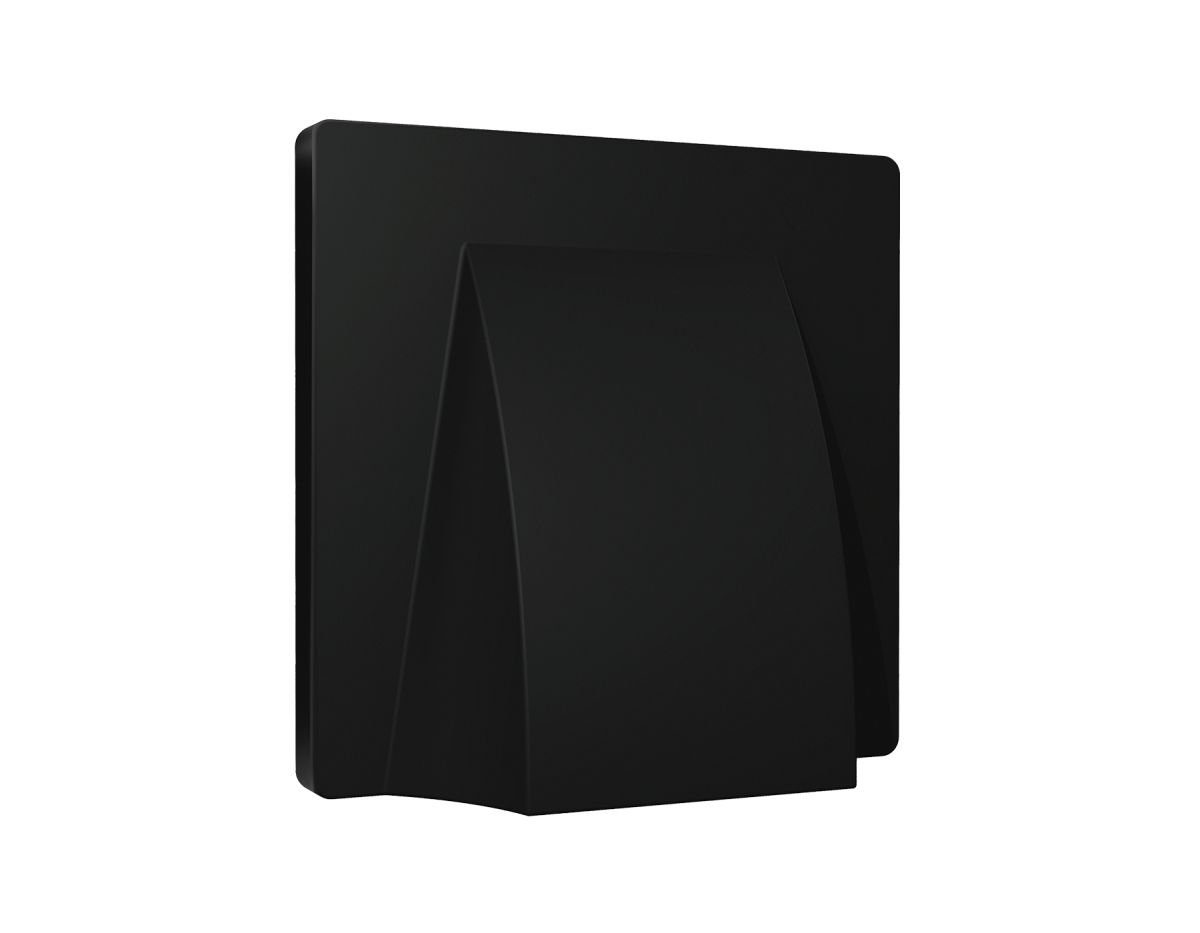 Лицевая панель Alfa (Черный матовый) для вывода кабеля Quant Ambrella Volt AP8158