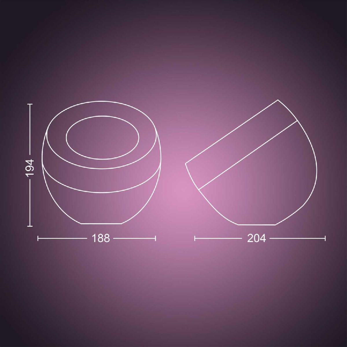 Умная настольная лампа Philips Hue Iris gen4 EU/UK white 929002376101