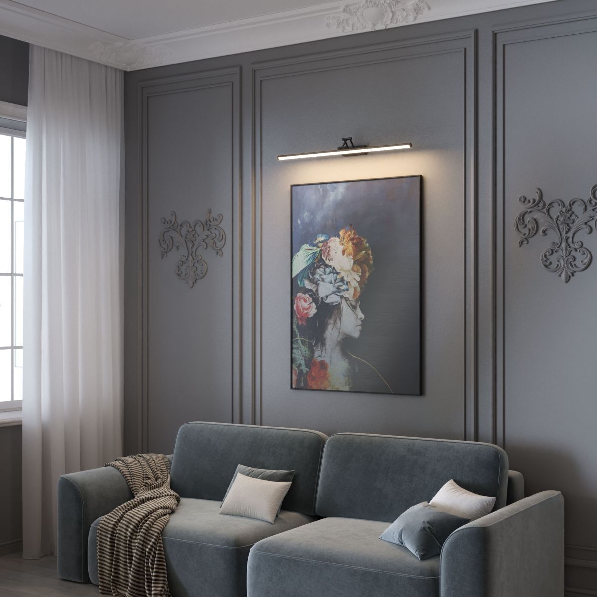 Настенный светильник Elektrostandard Monza черный 40156/LED 4690389217609 a071215