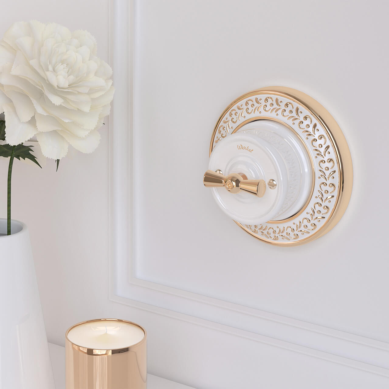 Набор ручек выключателя Werkel Ретро золото W6442138 4690389166259 a050775