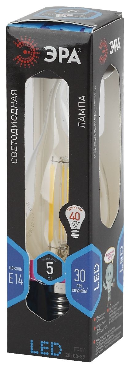 Лампа светодиодная Эра E14 5W 4000K F-LED BXS-5W-840-E14 Б0019005