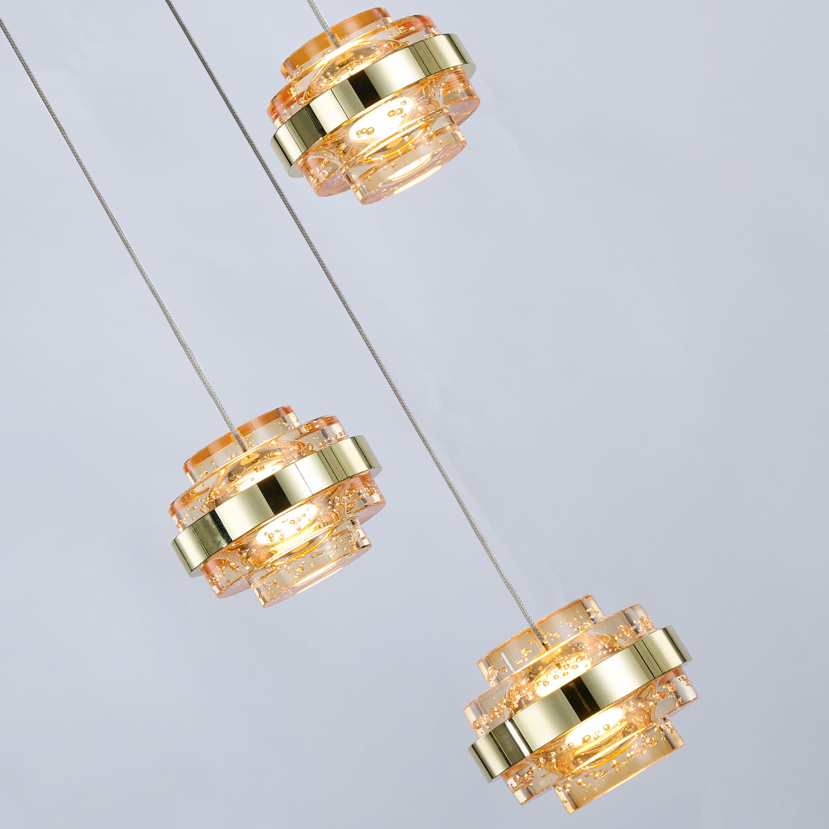 Подвесной светильник Delight Collection MD22030002 MD22030002-3A gold/champagne