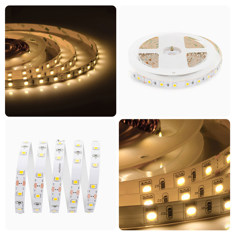 Светодиодная лента Apeyron Стандарт 24В 5050 14,4Вт/м 3000К 5м IP20 00-338