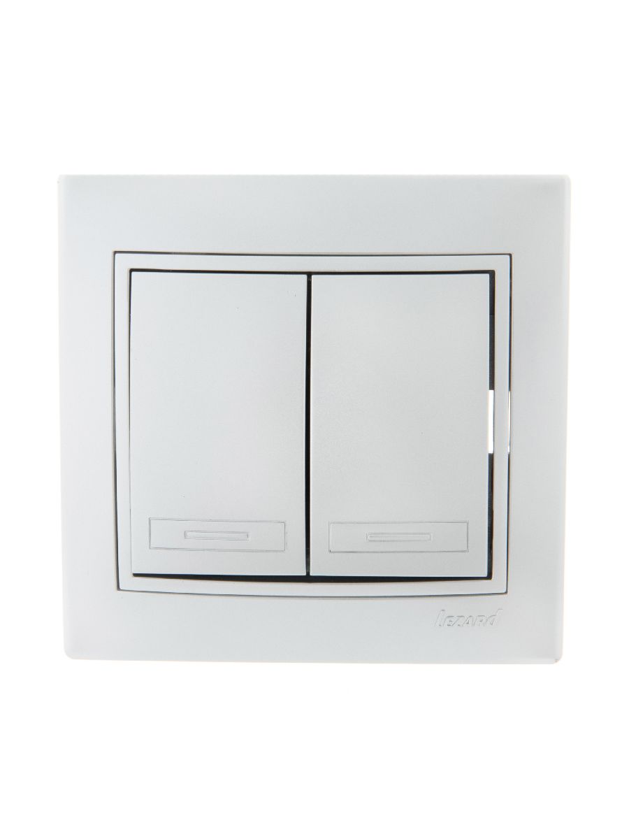 Выключатель двойной Lezard Mira 701-1010-101