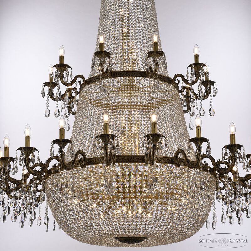 Подвесная люстра Bohemia Ivele Crystal AL2111H201/20+10/160OL/2D AGB