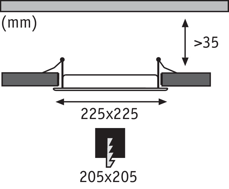 Встраиваемый светодиодный светильник Paulmann Premium Line Panel 92035