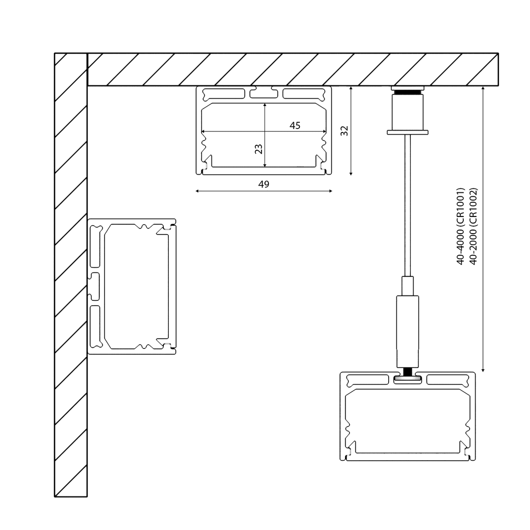 Профиль алюминиевый DesignLed LS.4932 001842