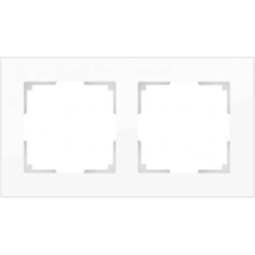 Рамка Werkel Favorit на 2 поста белая WL01-Frame-02 4690389061219