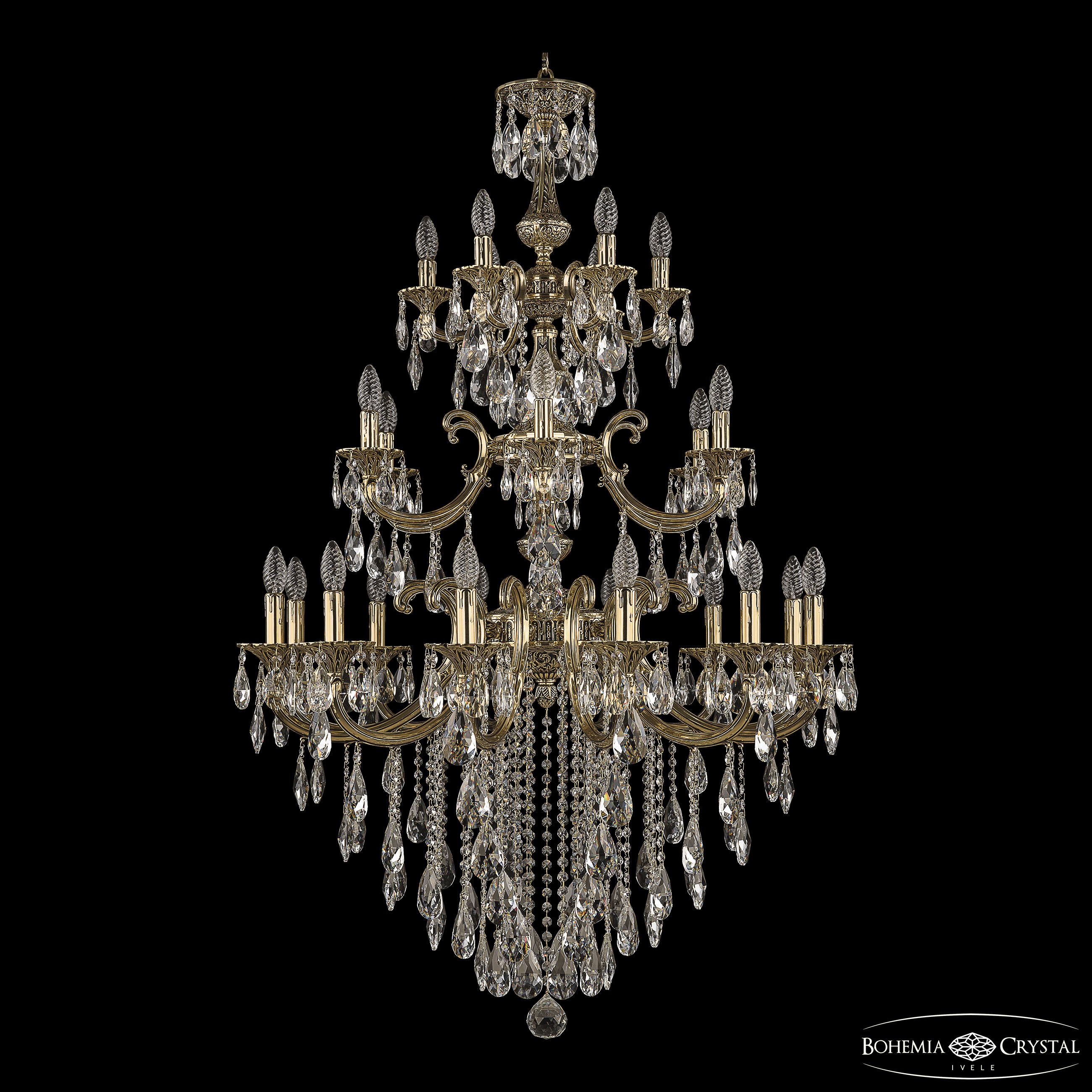 Подвесная люстра Bohemia Ivele Crystal Verona 72109/12+6+6/300/3d B GB