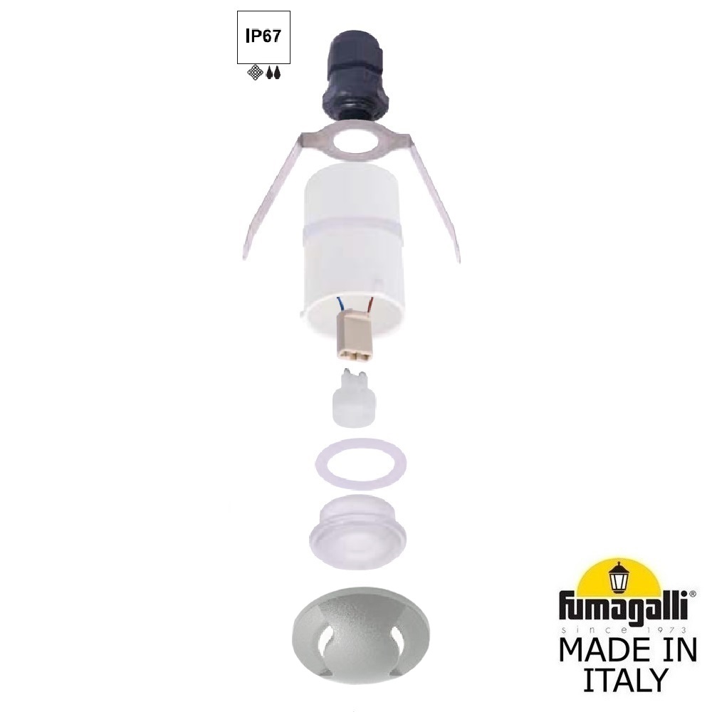 Уличный встраиваемый светильник Fumagalli Teresa 2L2.000.000.LXZ1L