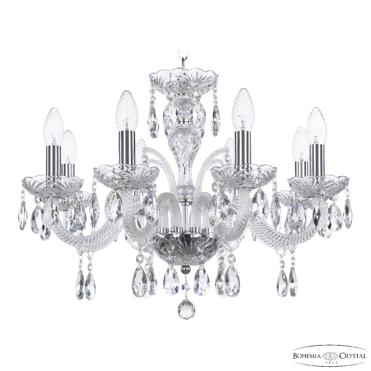 Подвесная люстра Bohemia Ivele Crystal 118/8/195 Ni