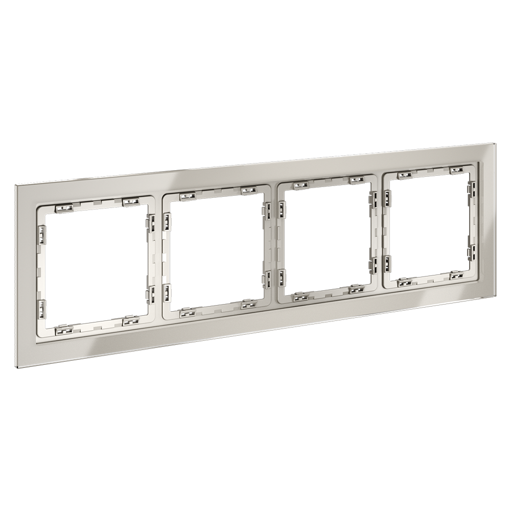 Рамка на 4 поста Voltum S70 VLS110403 (кашемир, стекло)