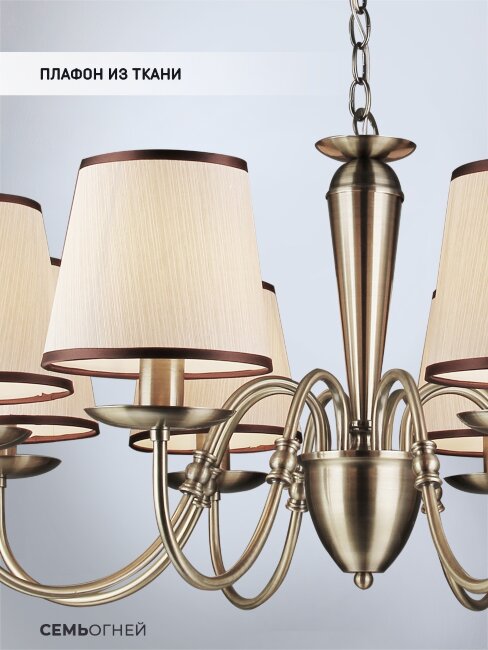 Подвесная люстра Wedo Light Dzhulianna WD3575/8H-AB-BG