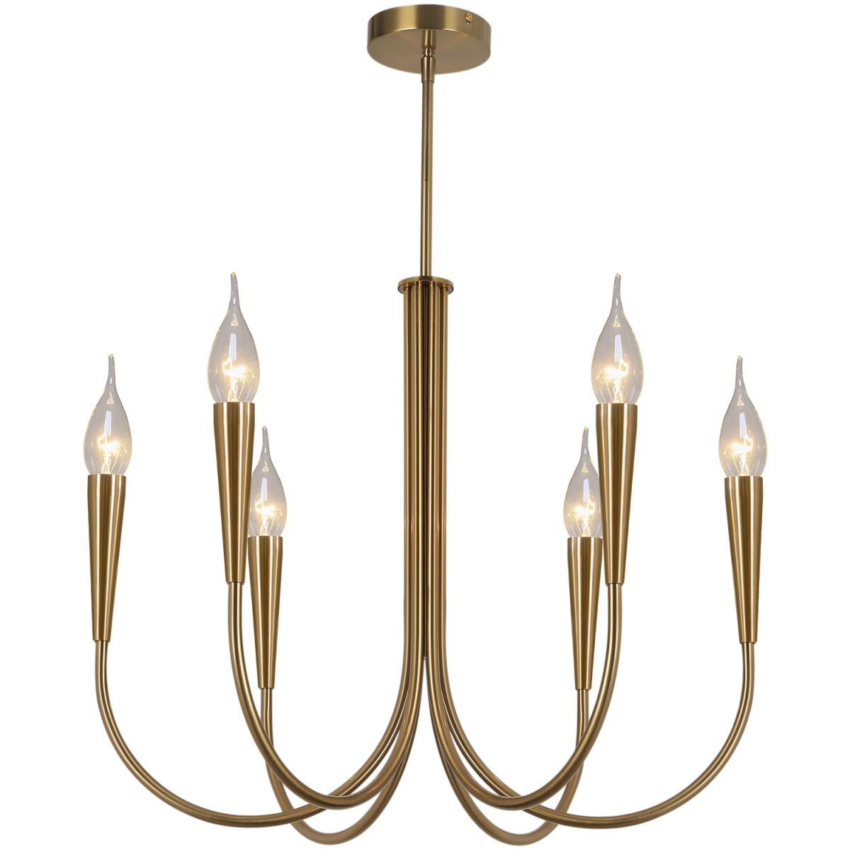 Подвесна люстра ILLUMICO IL0441-6P-79 BRASS VASE