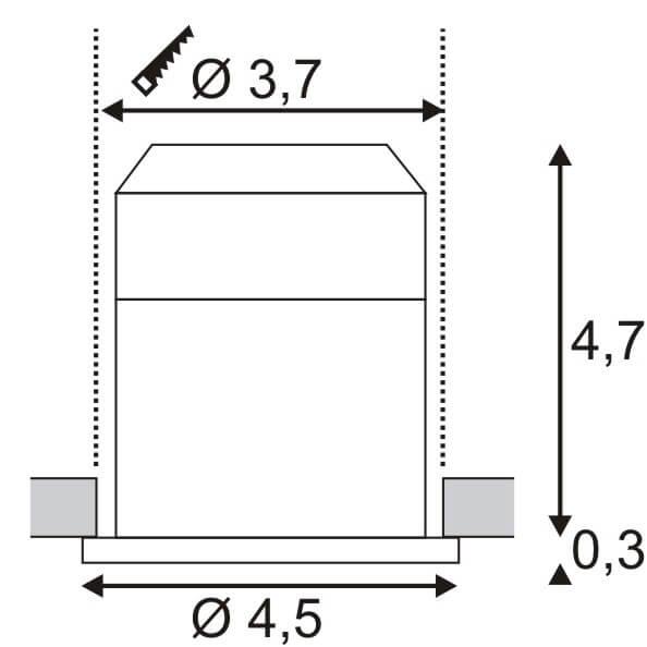 Встраиваемый светодиодный светильник SLV Skalux Comb 162604