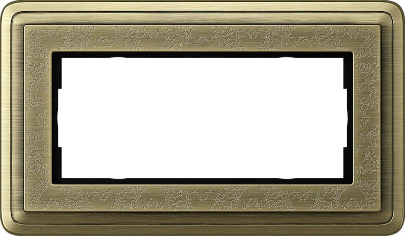 Рамка 2-модульная Gira ClassiX Art бронза 1002661