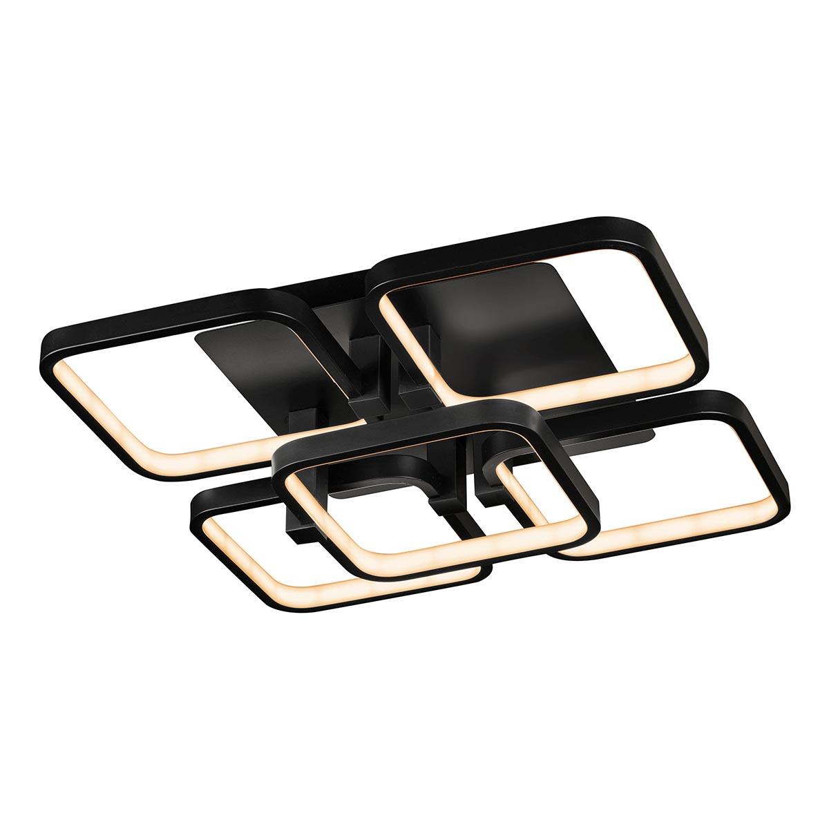 Потолочная светодиодная люстра с дистанционным управлением iLedex Satellite 8153-4+1-X-T BK