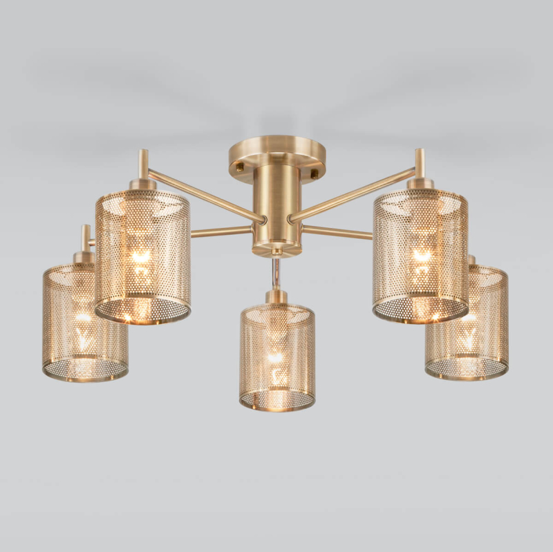 Накладная люстра Eurosvet 70109/5 античная бронза