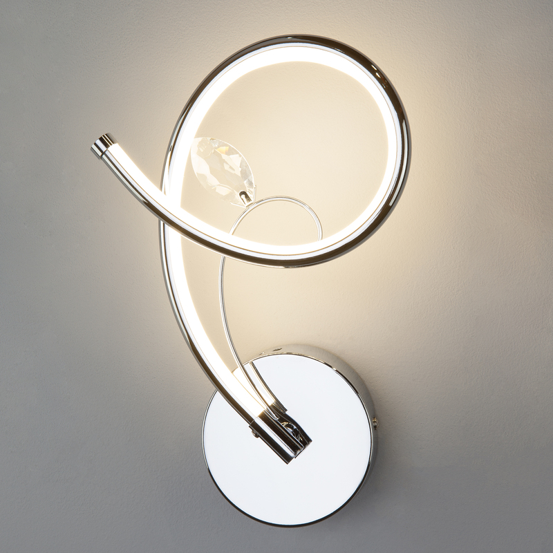 Настенный светодиодный светильник Eurosvet Agata 90089/1 хром